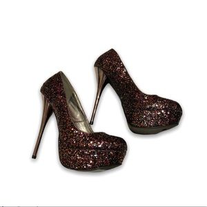 Glitter heels